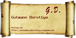 Gutmann Dorottya névjegykártya